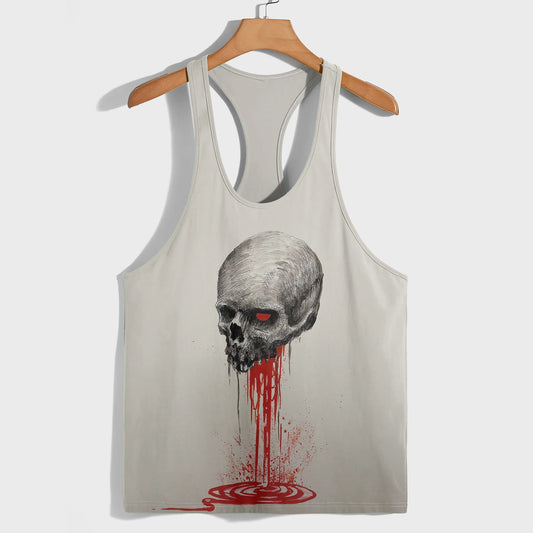 Skull 3D Racerback Tank Top- TT01822