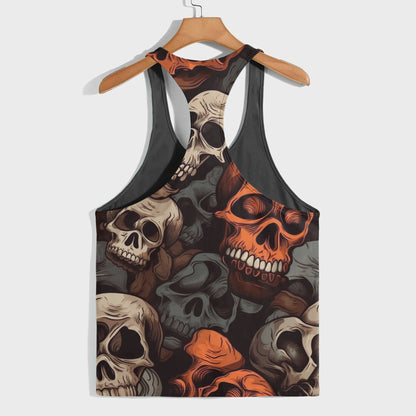 Skull 3D Racerback Tank Top- TT01842