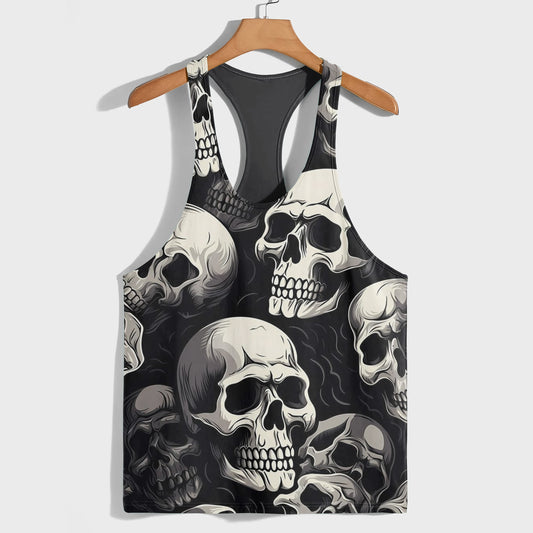 Skull 3D Racerback Tank Top- TT01843