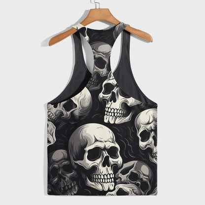 Skull 3D Racerback Tank Top- TT01843