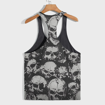 Skull 3D Racerback Tank Top- TT01844