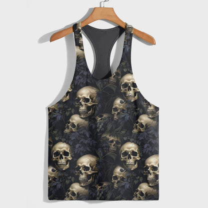 Skull 3D Racerback Tank Top- TT01846