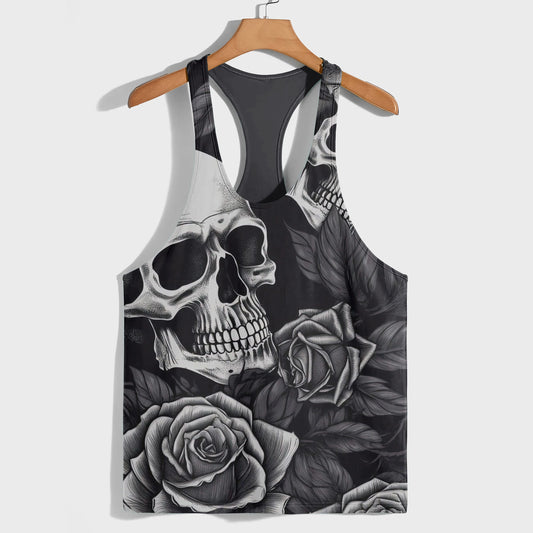 Skull 3D Racerback Tank Top- TT01847