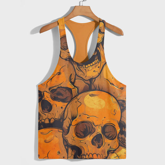 Skull 3D Racerback Tank Top- TT01849