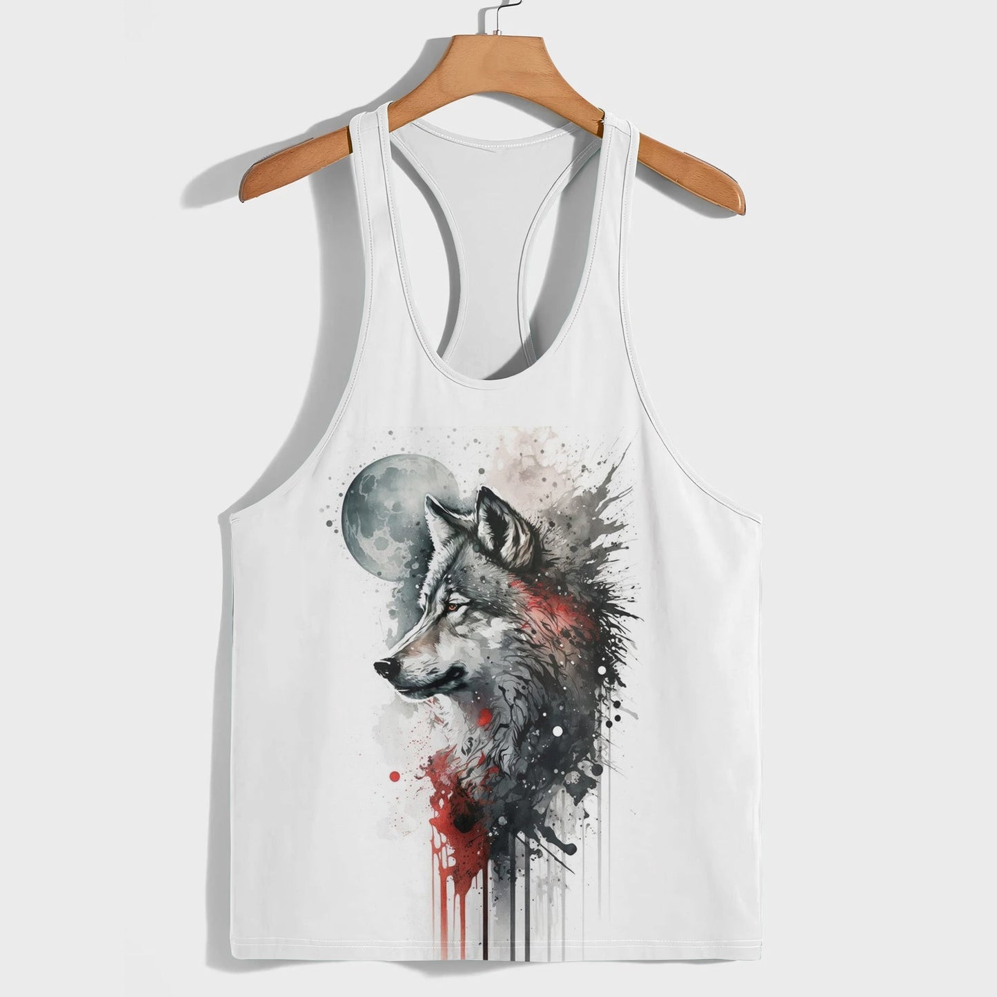 Savage Wolf Racerback Tank Top- TT01893