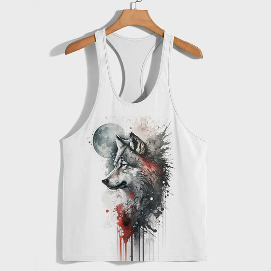 Savage Wolf Racerback Tank Top- TT01893
