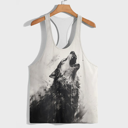 Savage Wolf Racerback Tank Top- TT01895