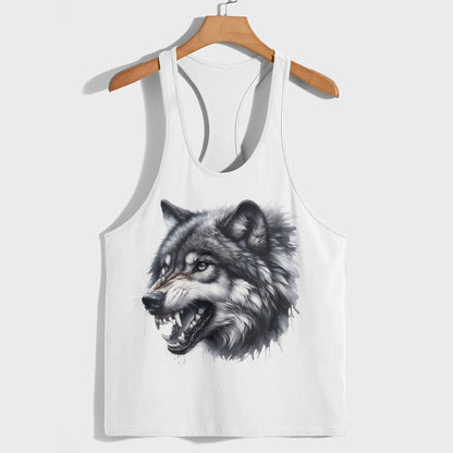 Savage Wolf Racerback Tank Top- TT01897