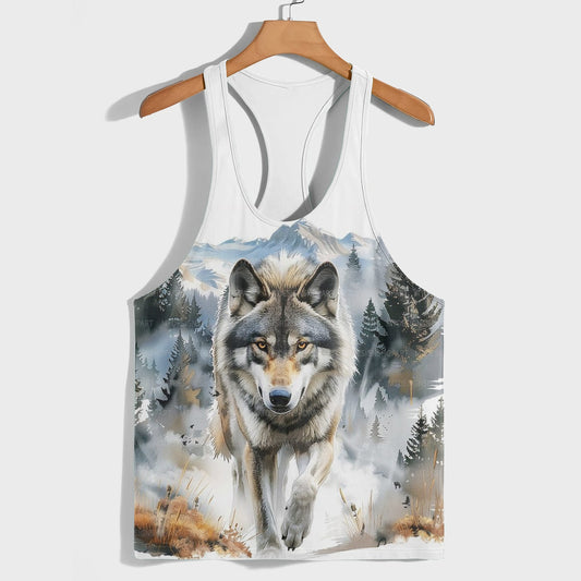 Savage Wolf Racerback Tank Top- TT01898