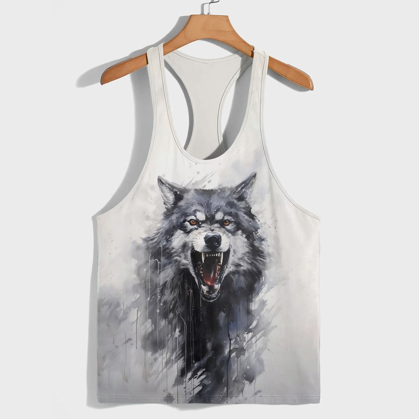 Savage Wolf Racerback Tank Top- TT01902