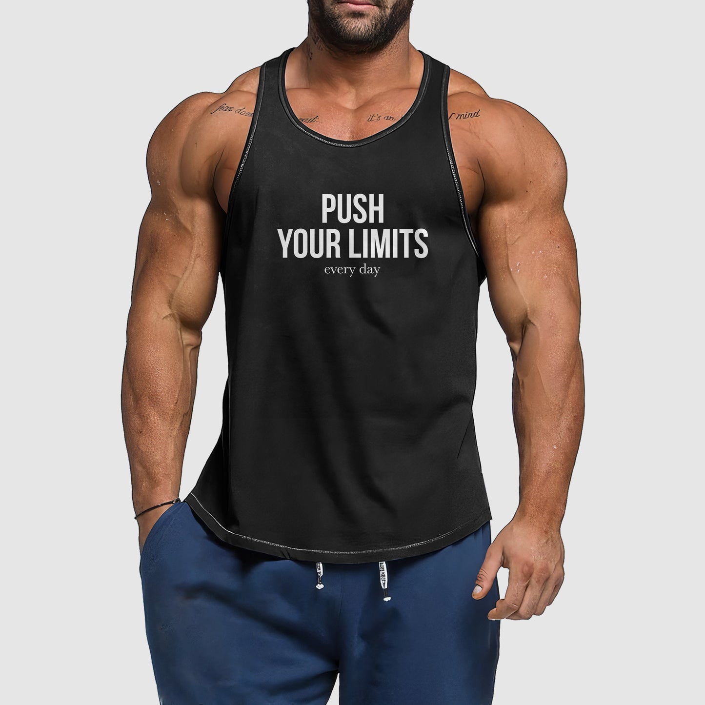 Ultimate Gym Tank Top for Men: Stay Cool and Comfy During Intense Workouts- TT02037