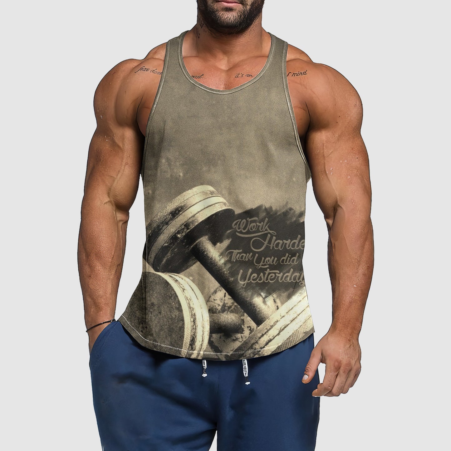 Ultimate Gym Tank Top for Men: Stay Cool and Comfy During Intense Workouts- TT02066