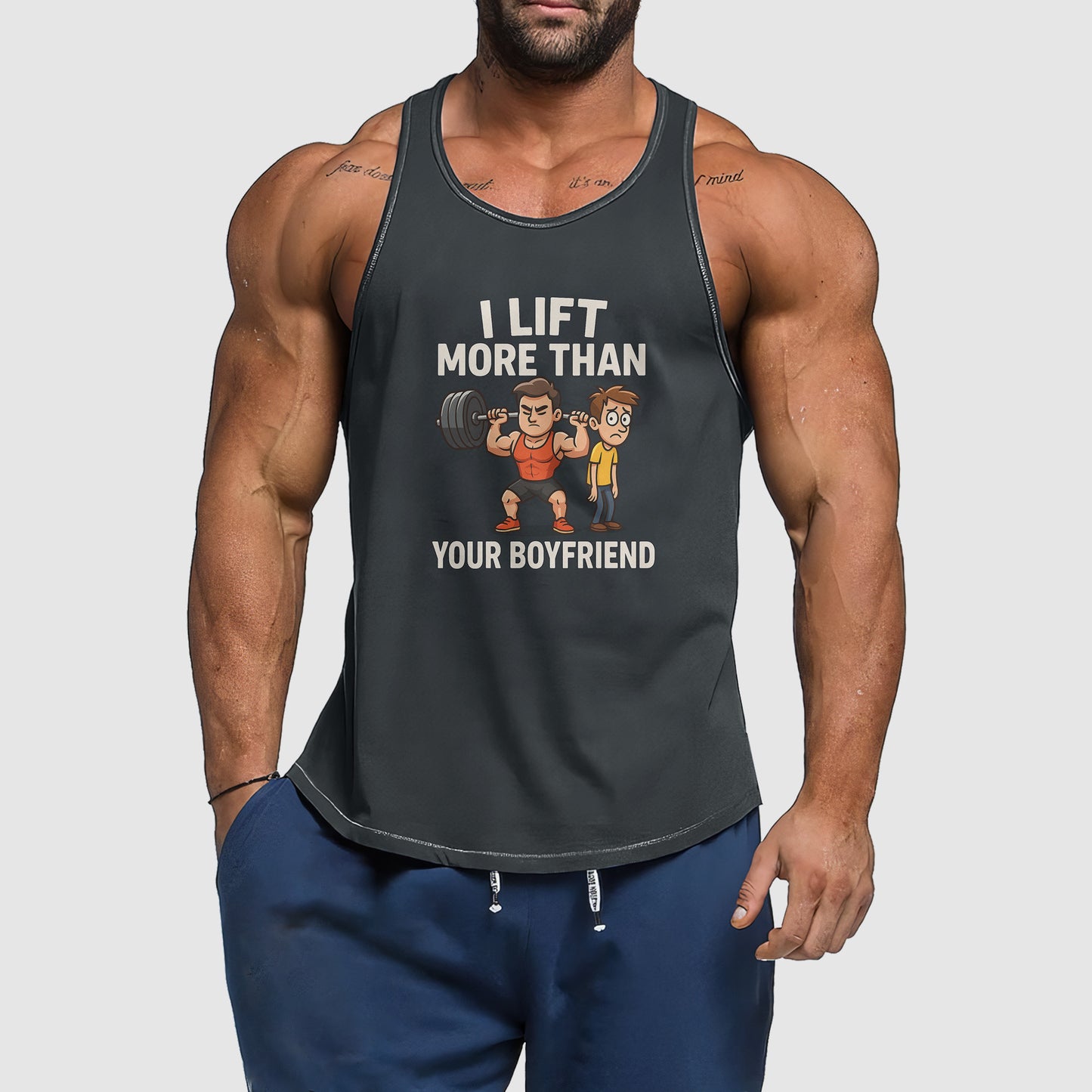Ultimate Gym Tank Top for Men: Stay Cool and Comfy During Intense Workouts- TT02258