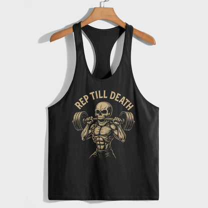 Skull 3D Racerback Tank Top- TT02298