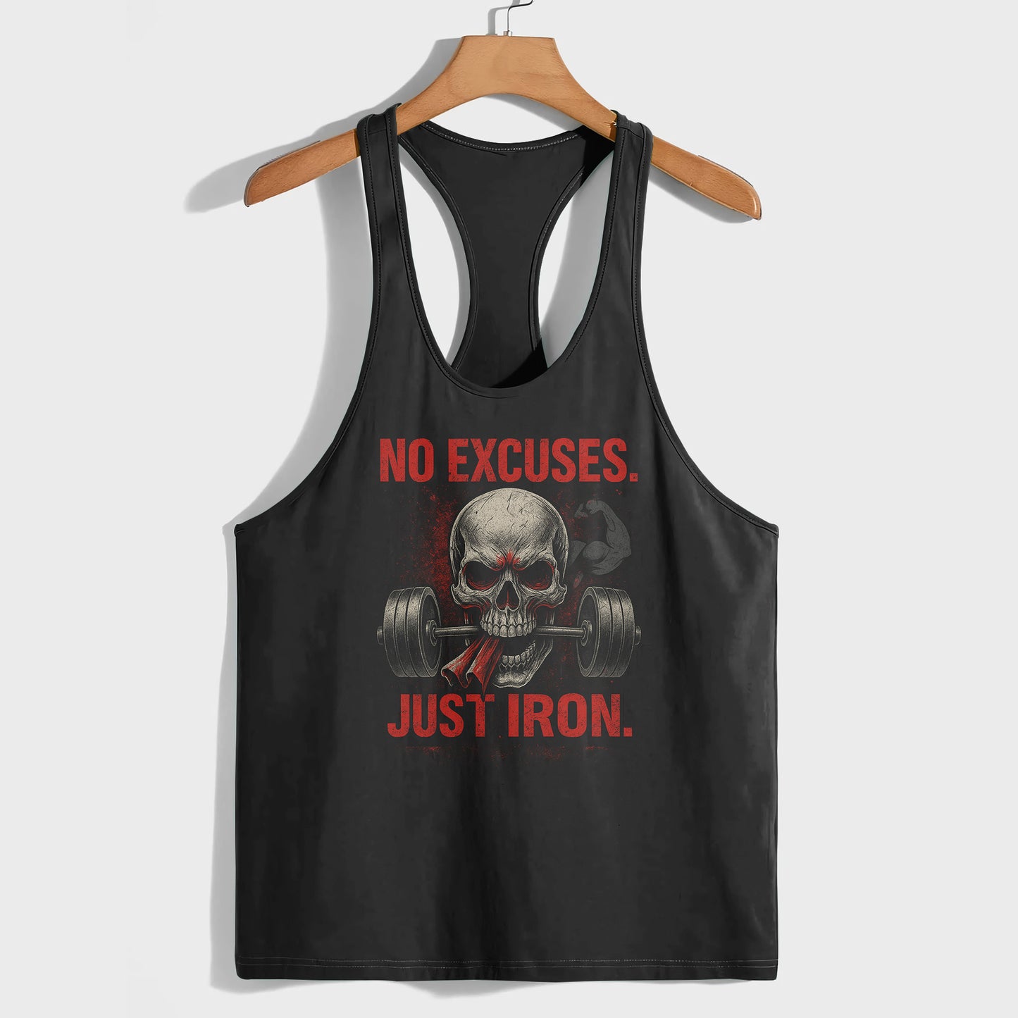 Skull 3D Racerback Tank Top- TT02304