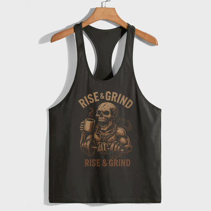 Skull 3D Racerback Tank Top- TT02306