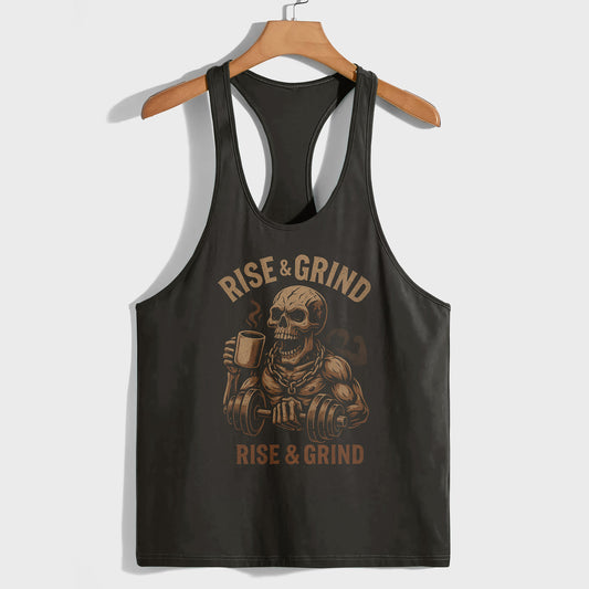 Skull 3D Racerback Tank Top- TT02306