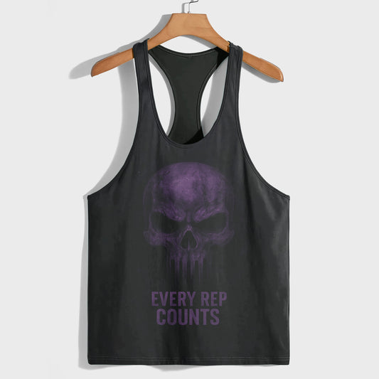 Skull 3D Racerback Tank Top- TT02321