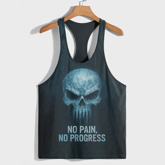 Skull 3D Racerback Tank Top- TT02323