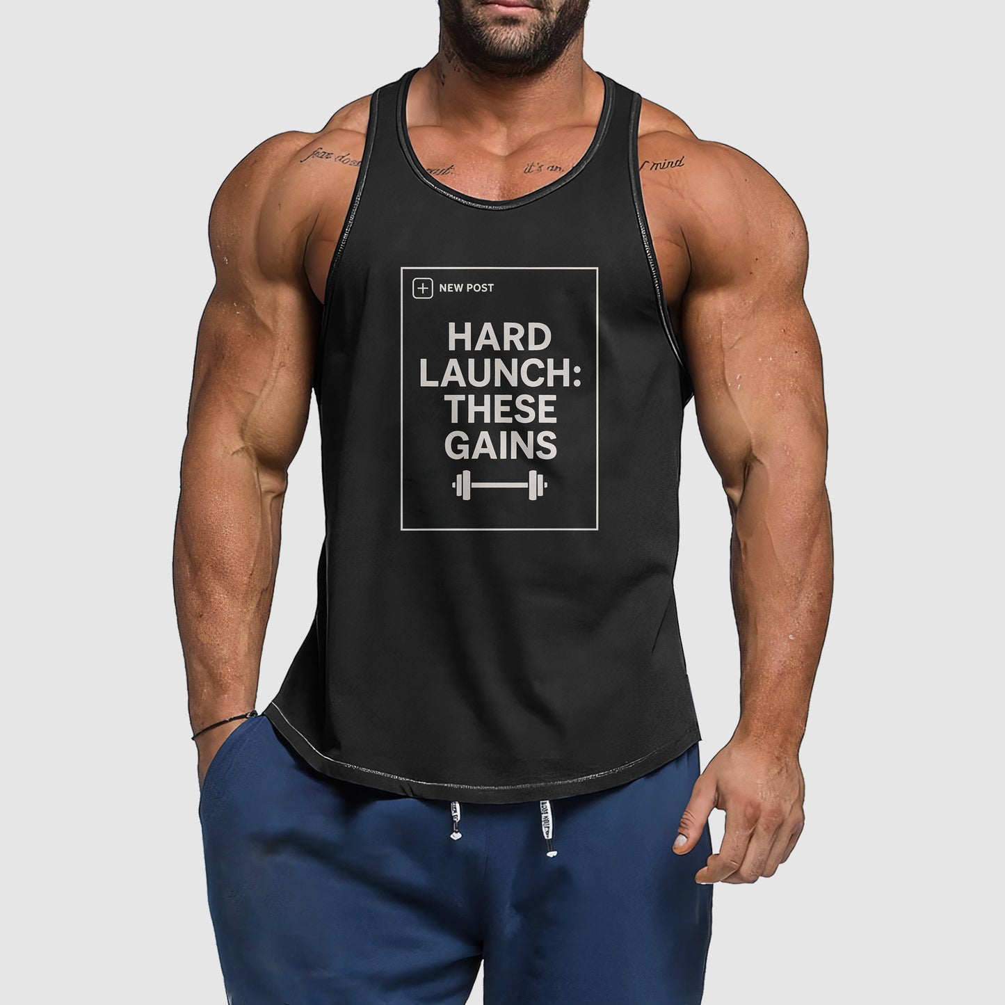 Ultimate Gym Tank Top for Men: Stay Cool and Comfy During Intense Workouts- TT02334
