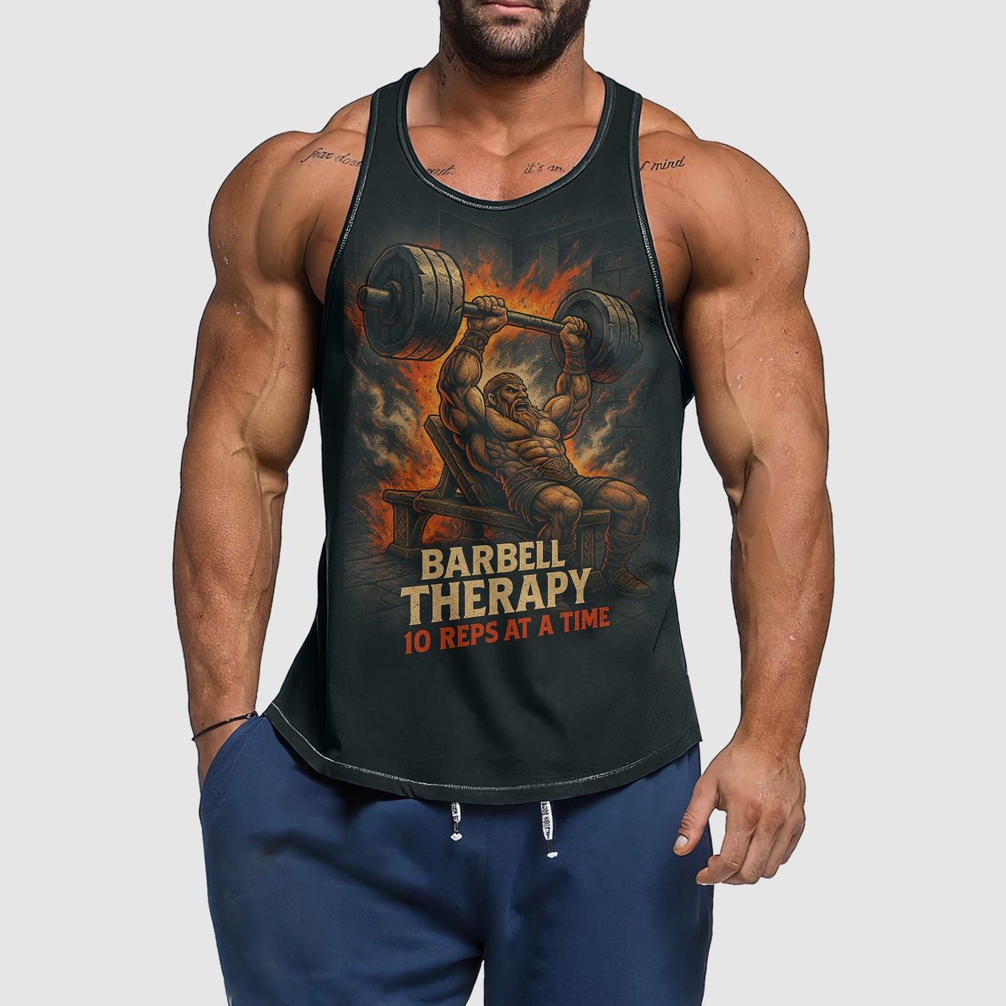 Ultimate Gym Tank Top for Men: Stay Cool and Comfy During Intense Workouts- TT02463