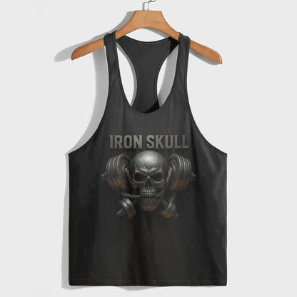Skull 3D Racerback Tank Top- TT02469