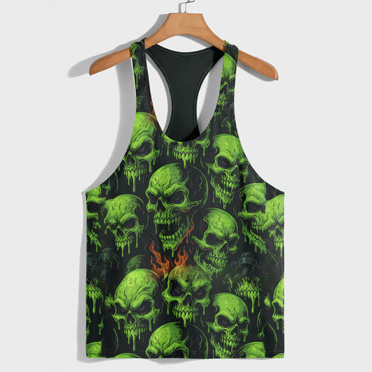Skull 3D Racerback Tank Top- TT02470