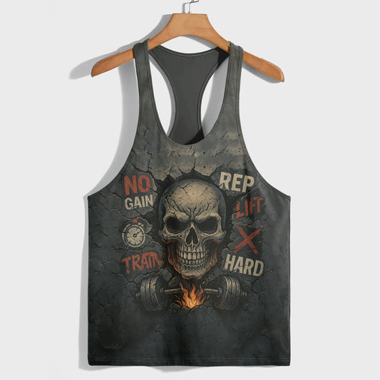 Skull 3D Racerback Tank Top- TT02474