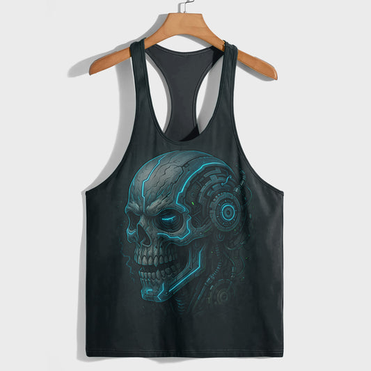 Skull 3D Racerback Tank Top- TT02477