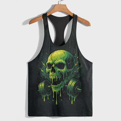 Skull 3D Racerback Tank Top- TT02480