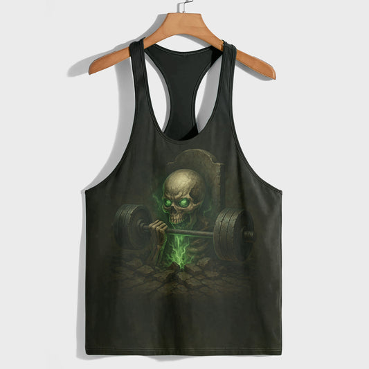 Skull 3D Racerback Tank Top- TT02482