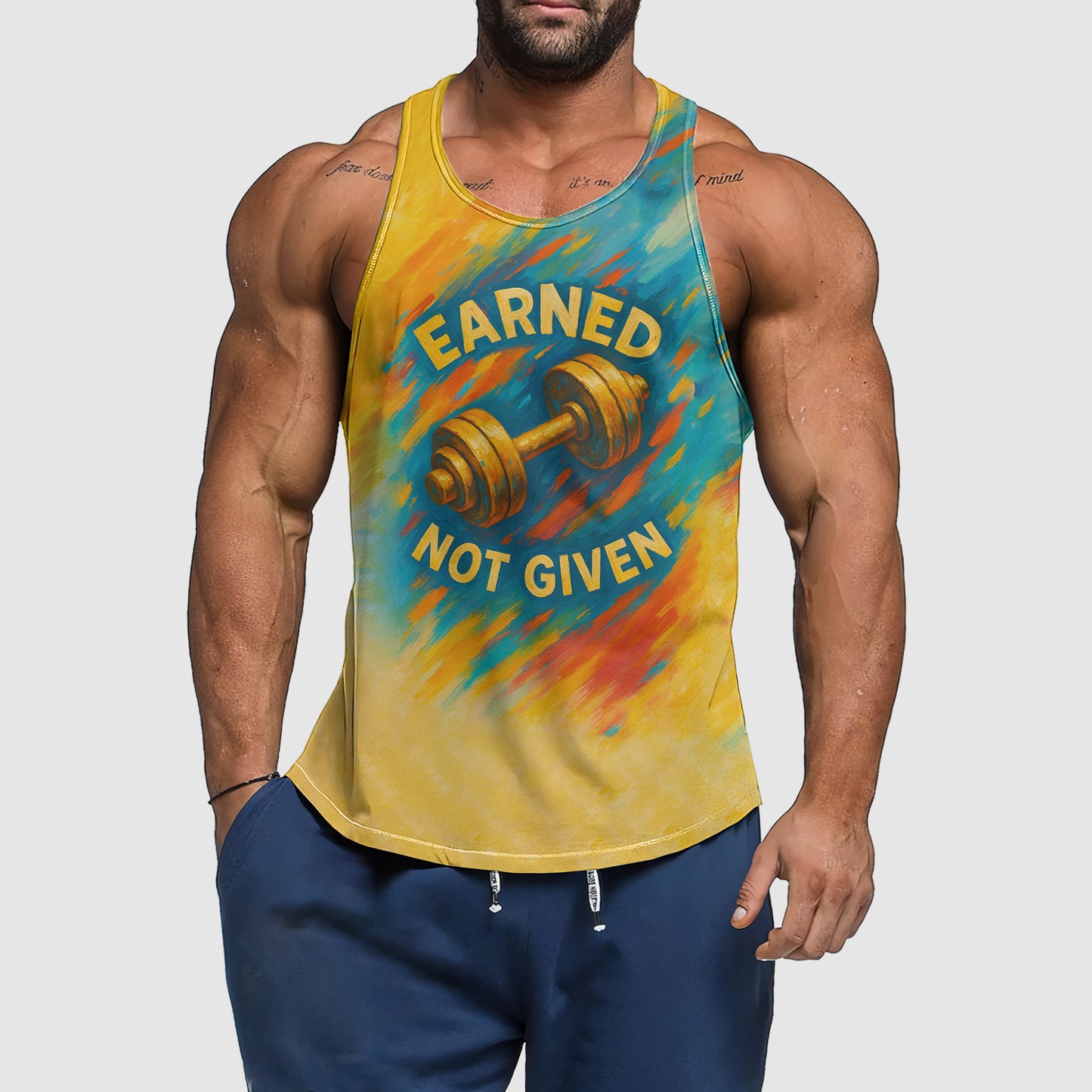 Ultimate Gym Tank Top for Men: Stay Cool and Comfy During Intense Workouts- TT02504