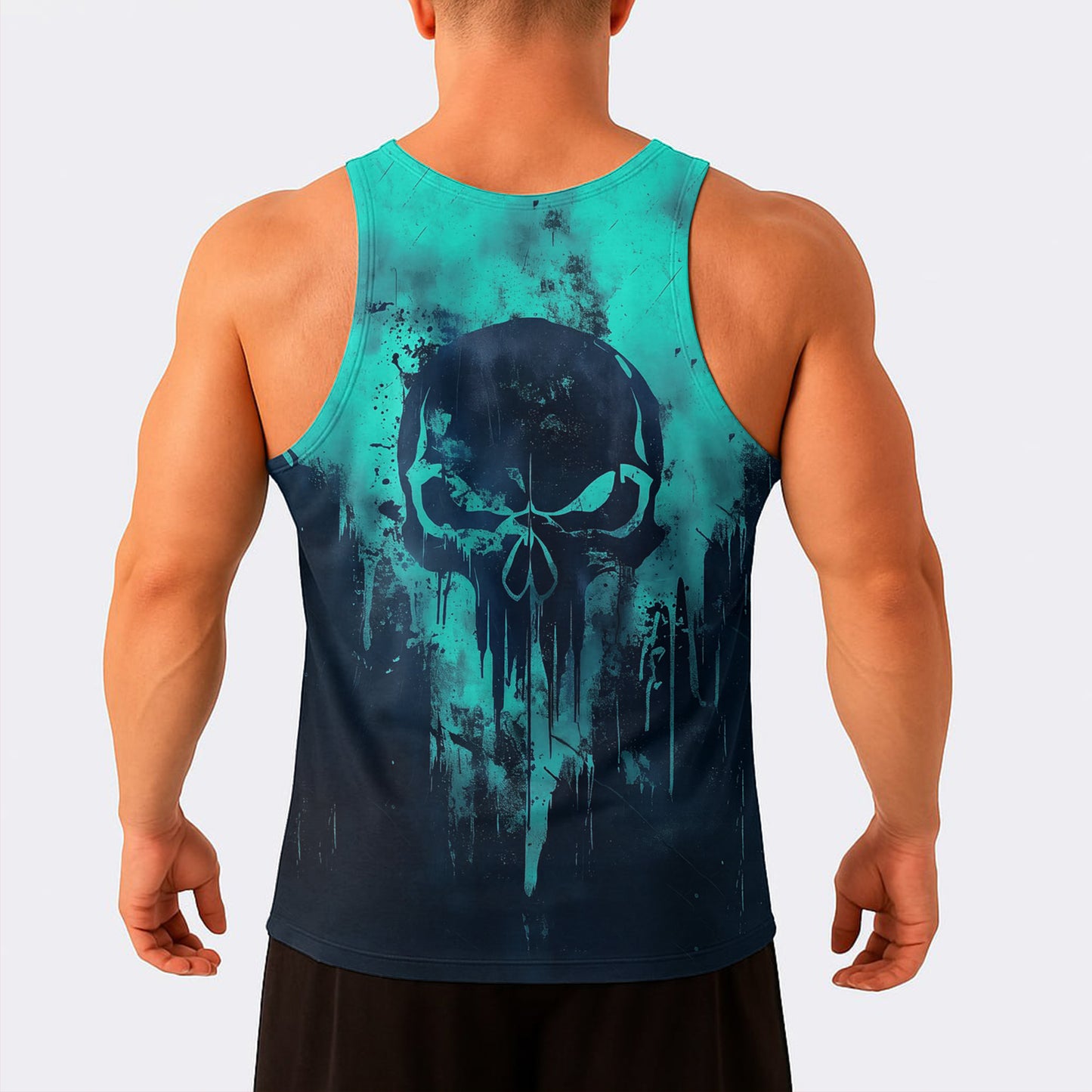 Skull Power Training Tank Top for Men- TT02580