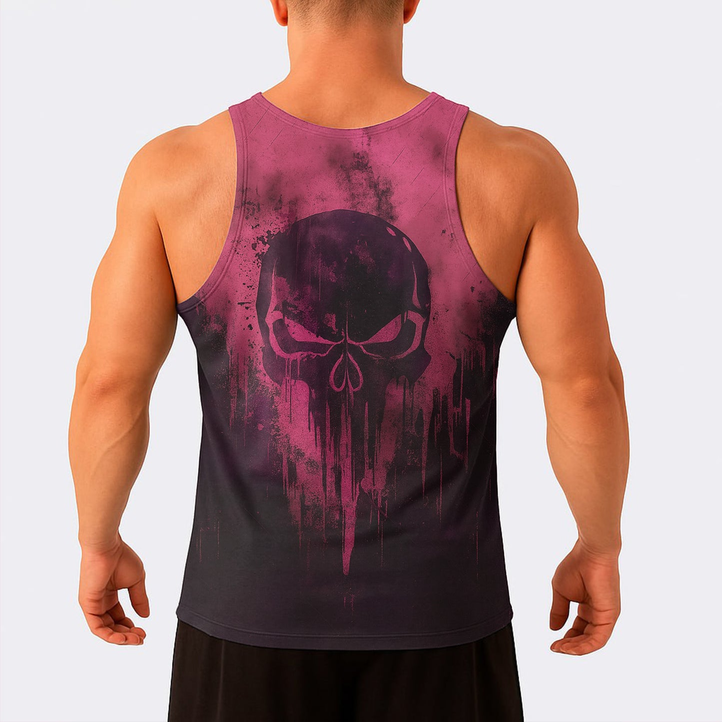 Skull Power Training Tank Top for Men- TT02581