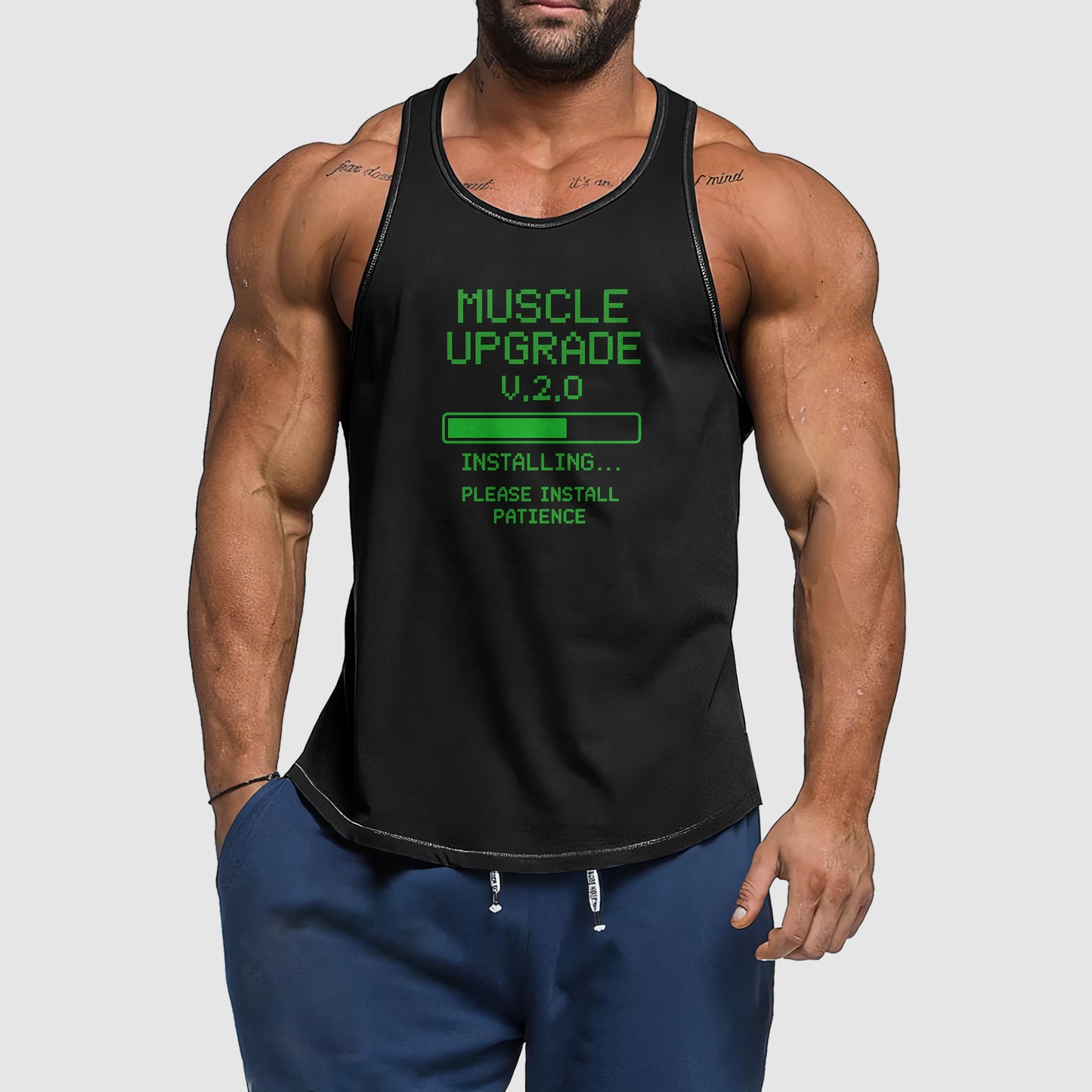 Ultimate Gym Tank Top for Men: Stay Cool and Comfy During Intense Workouts- TT02763
