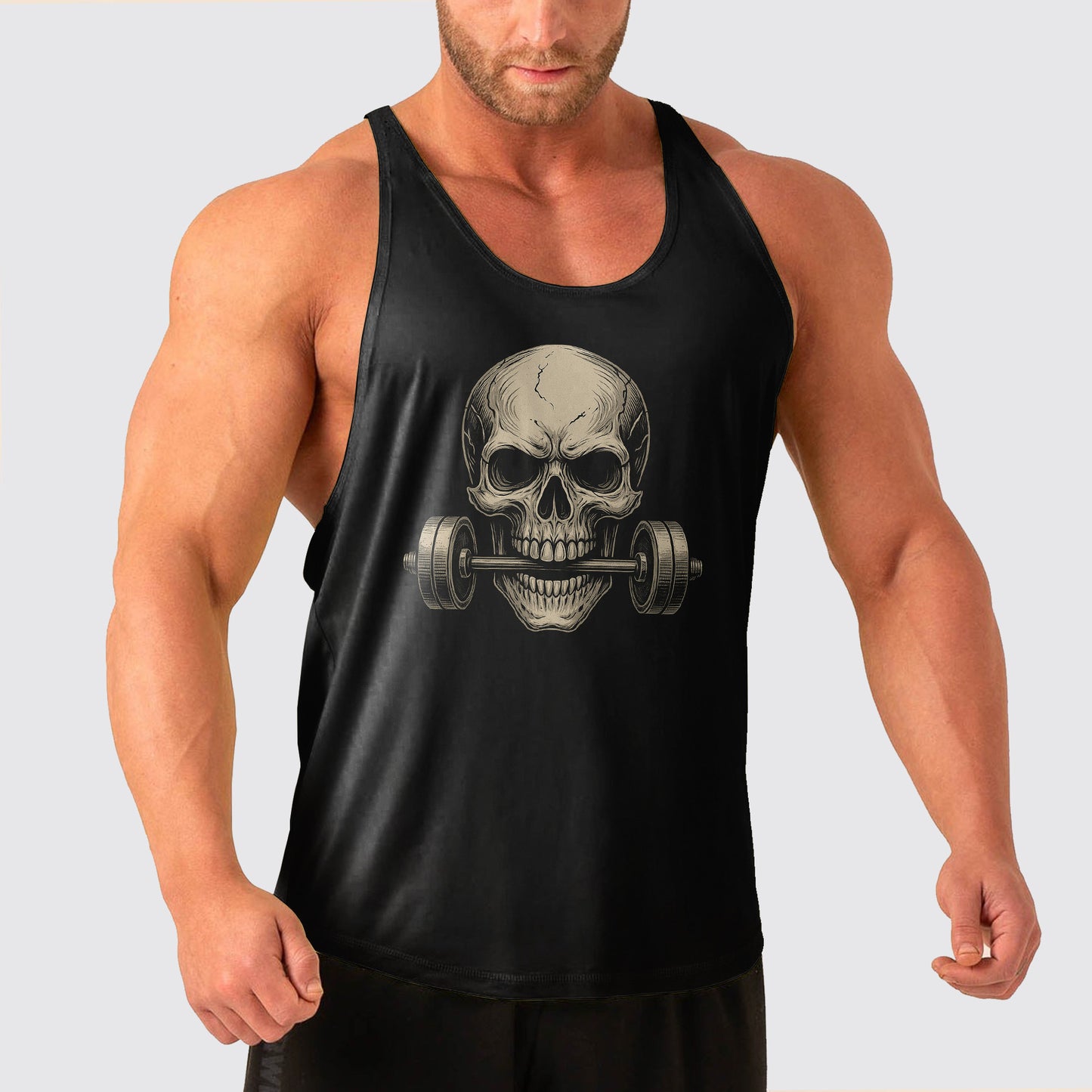 Skull Power Training Tank Top for Men- TT02809