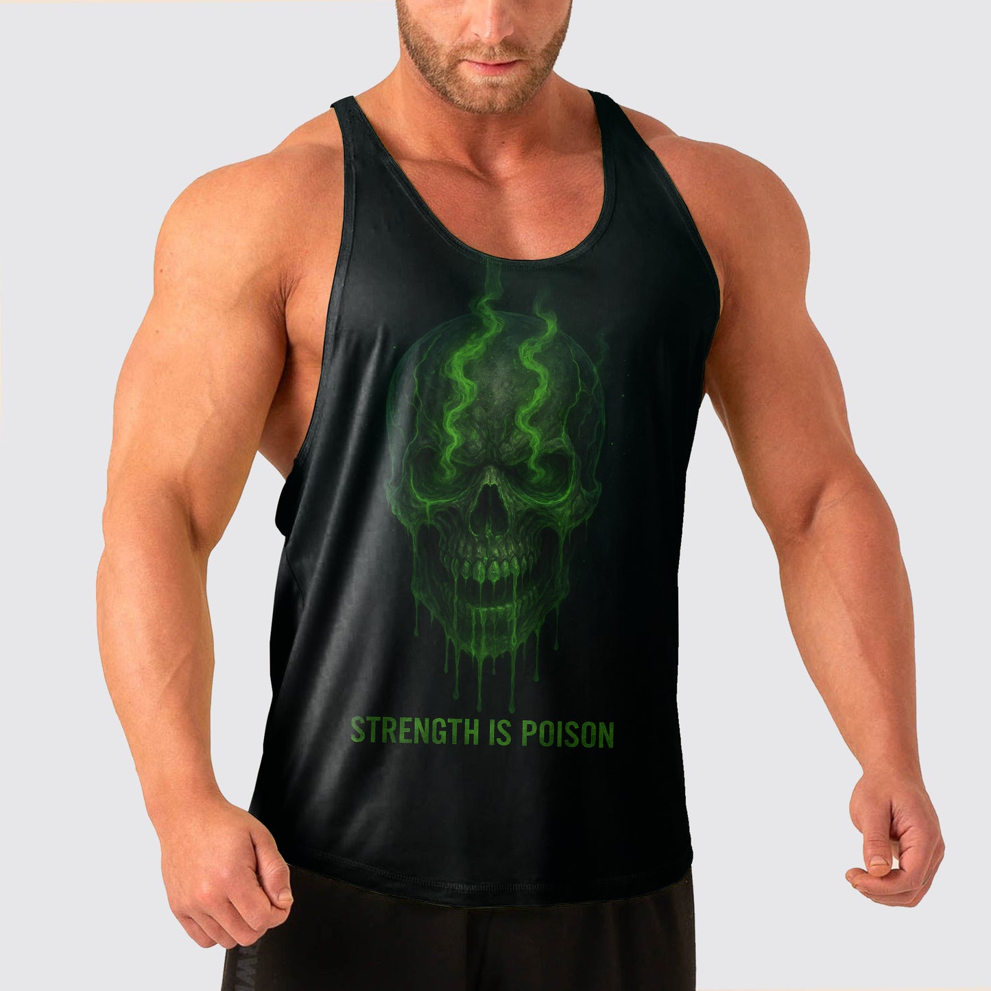 Skull Power Training Tank Top for Men- TT02816