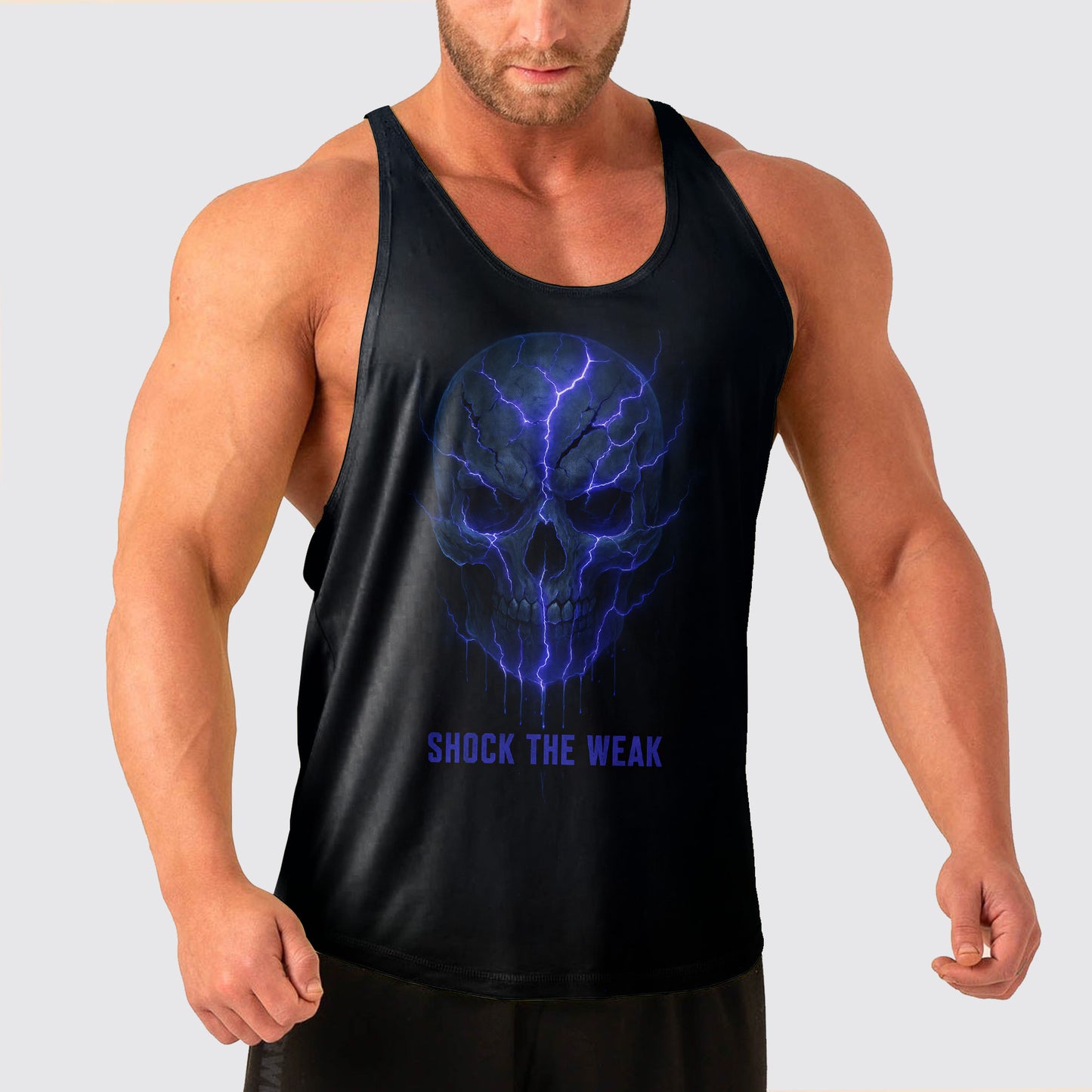 Skull Power Training Tank Top for Men- TT02817