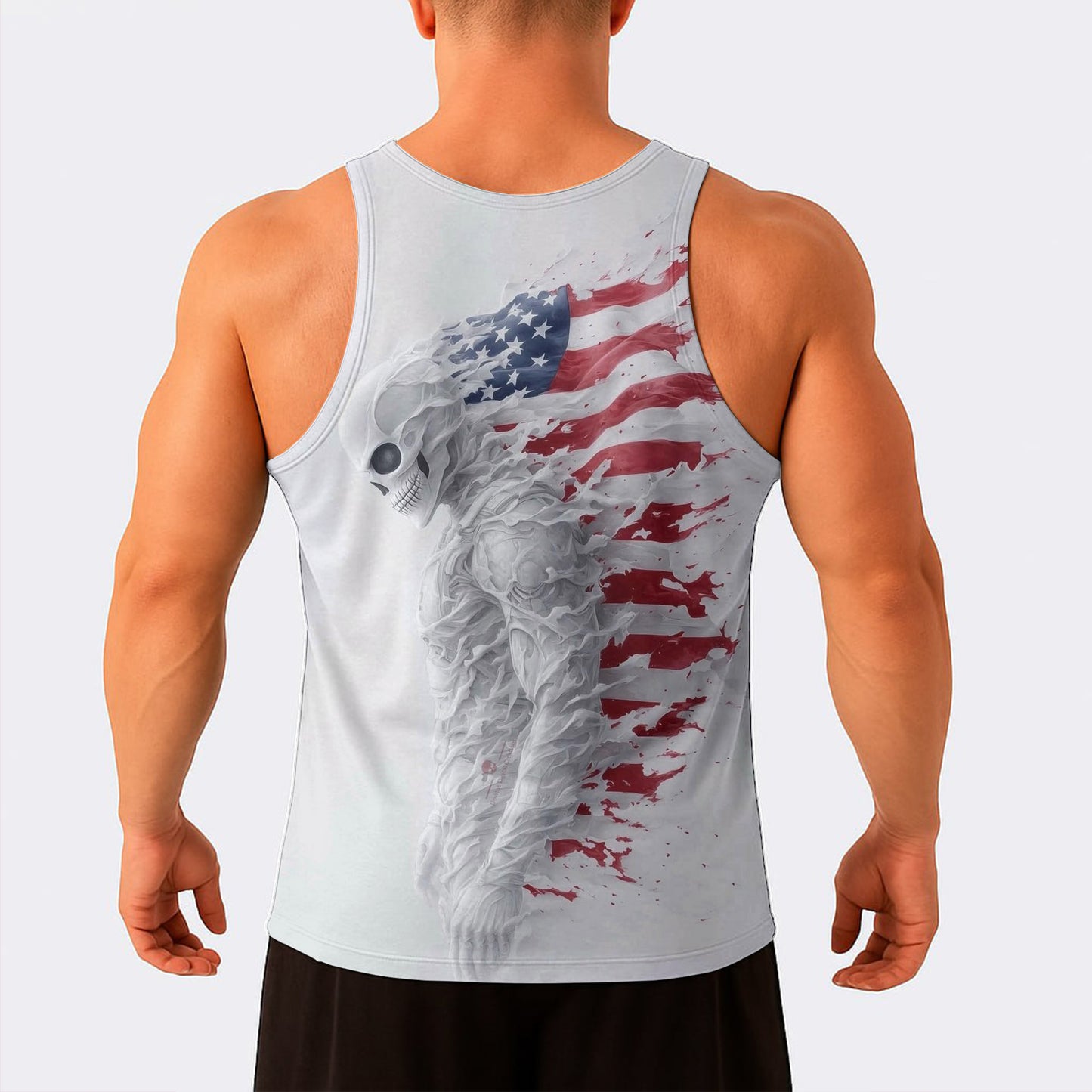 Skull Power Training Tank Top for Men- TT02860