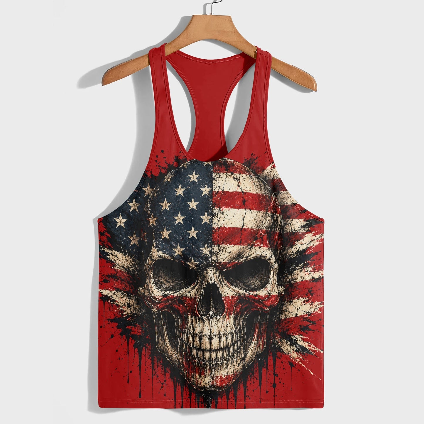 Skull 3D Racerback Tank Top- TT02998