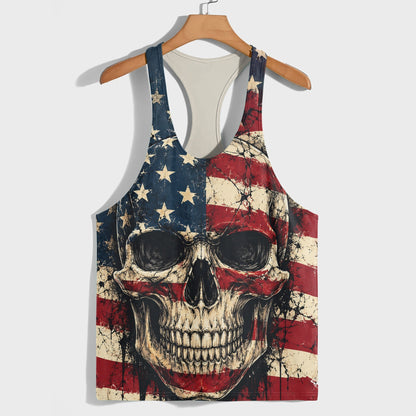 Skull 3D Racerback Tank Top- TT03000