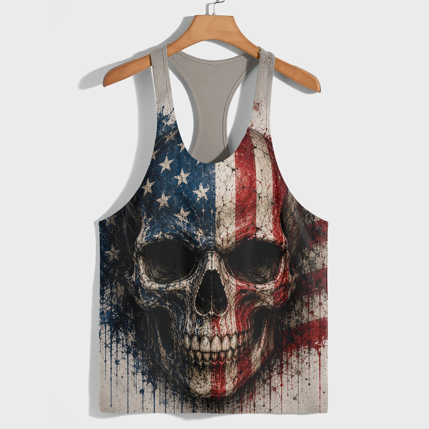 Skull 3D Racerback Tank Top- TT03010