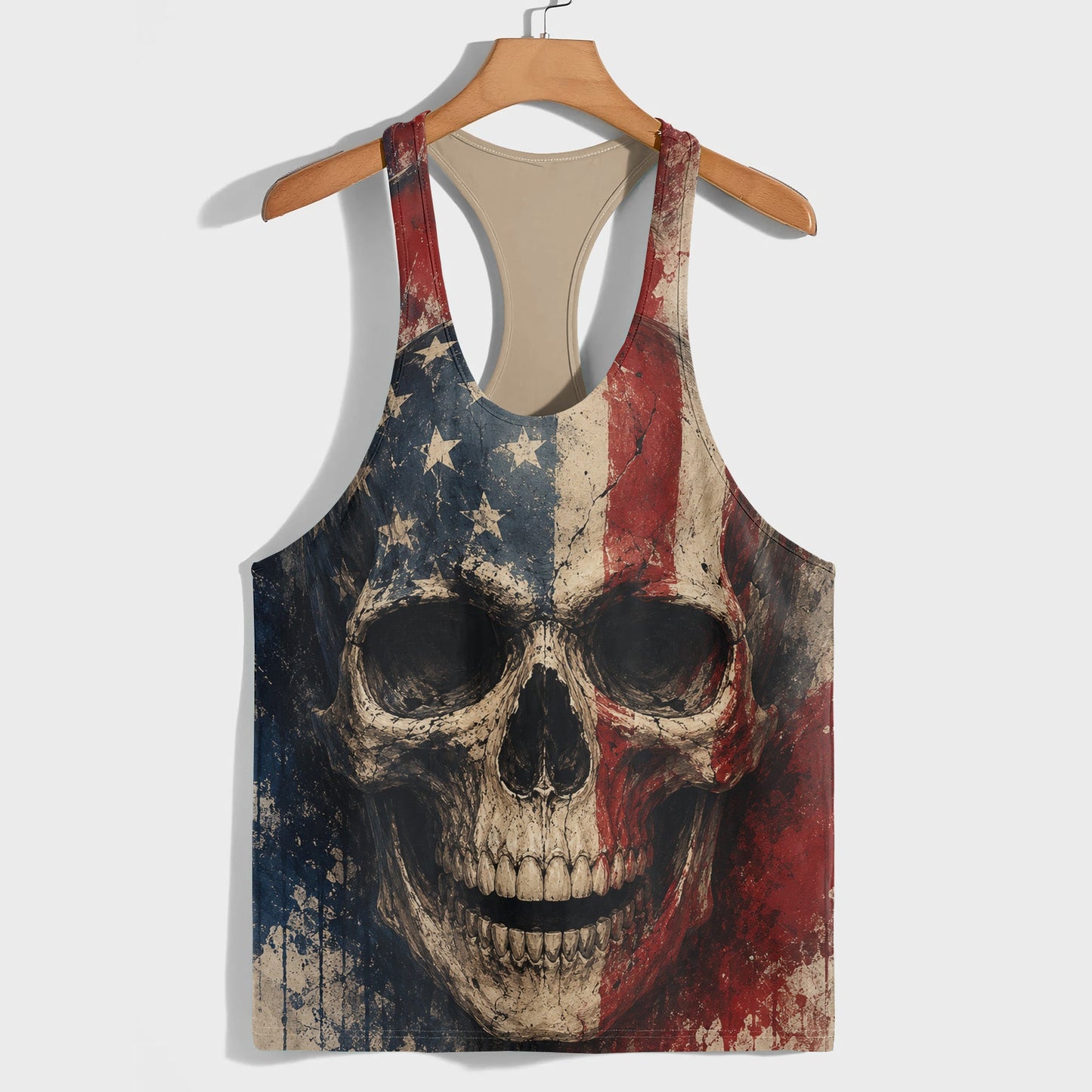 Skull 3D Racerback Tank Top- TT03012