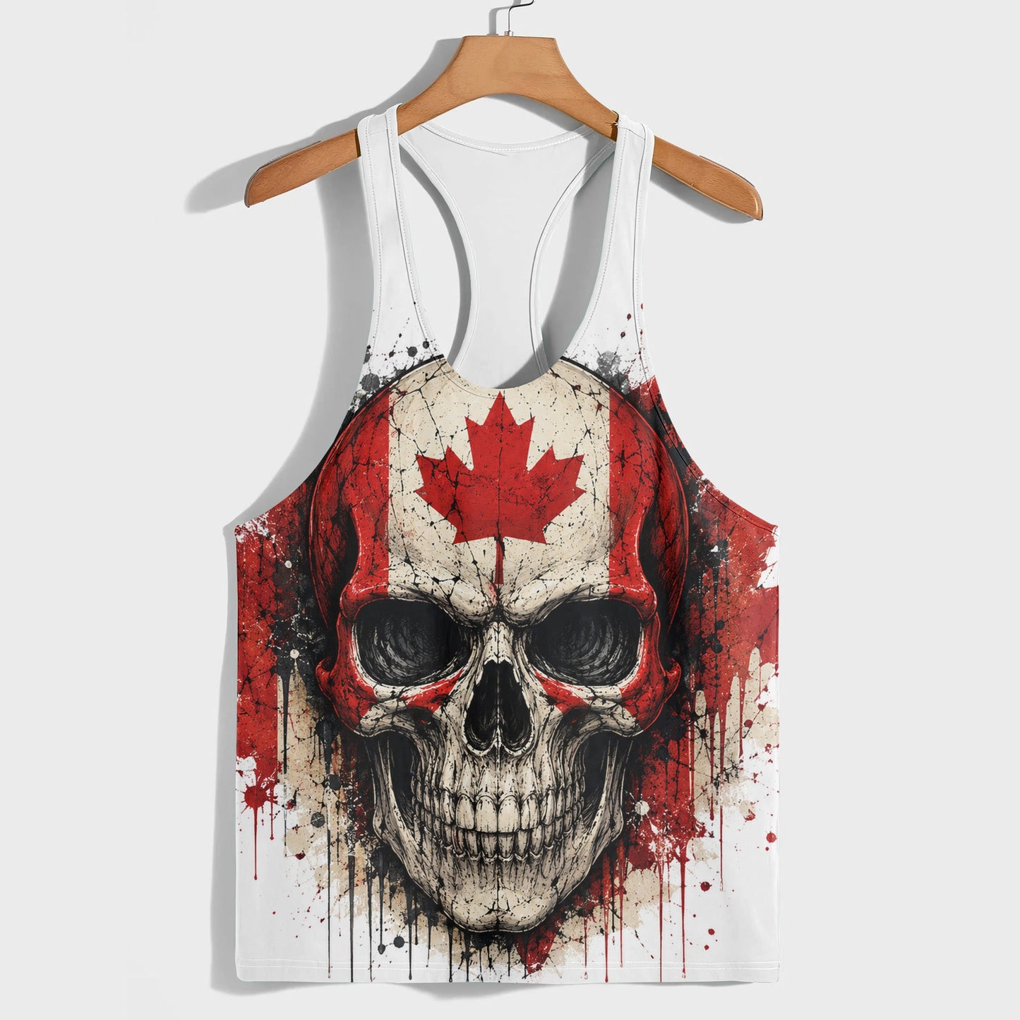 Skull 3D Racerback Tank Top- TT03024