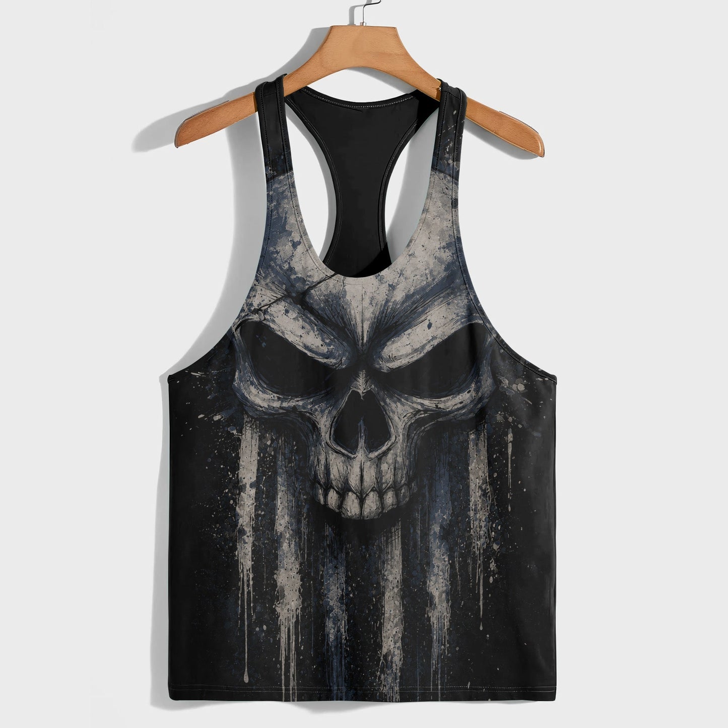 Skull 3D Racerback Tank Top- TT03062