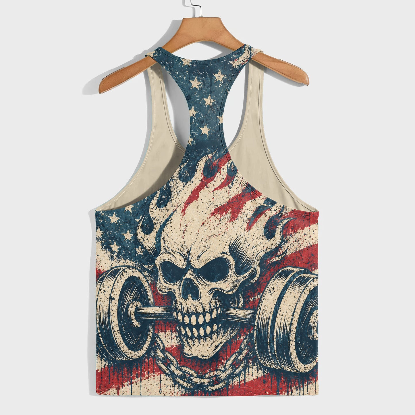 Skull 3D Racerback Tank Top- TT03088