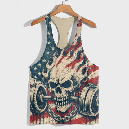 Skull 3D Racerback Tank Top- TT03088