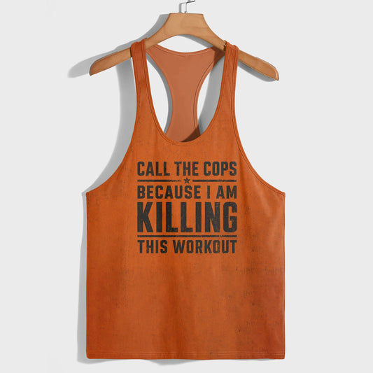 Bodybuilding Racerback Tank Top- TT03109