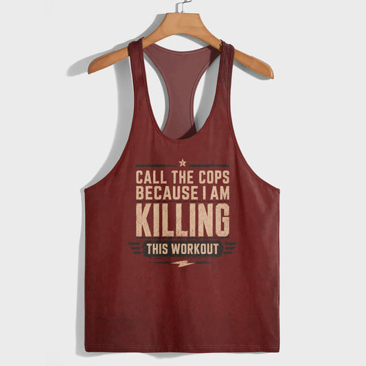Bodybuilding Racerback Tank Top- TT03110