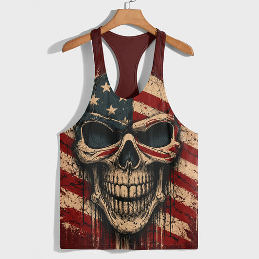 Skull 3D Racerback Tank Top- TT03111